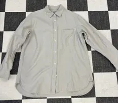 無印良品　グレー オーバーサイズシャツ