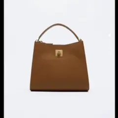 【即日発送】ZARA ミニシティーバッグ　ブラウン