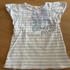 メゾピアノ　mezzo piano ストライプ Tシャツ 140cm