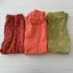 笹さま パンツ レギンスパンツ 3枚セット