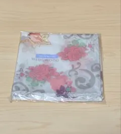 WEDGWOOD ハンカチ 花柄 ホワイト ピンクのサムネイル