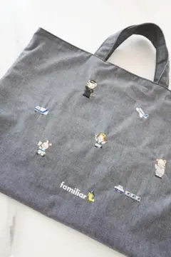 【極美品】familiar ANAコラボ ファミリア トートバッグ 飛行機のサムネイル