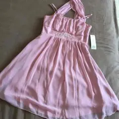 コーラルピンク  パーティドレス 新品未使用