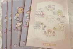 すみっコぐらし 連絡帳縦書き　B5ノート5冊セット　¥1.265円分