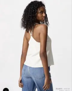 ユニクロ　クレープジャージーブラキャミソール