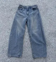 GU グレーバギーデニムLサイズ