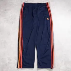 adidas アディダス トラックパンツ 古着 M 紺 オレンジ 19866のサムネイル