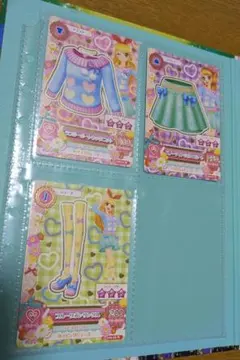 ラブリーボートネックニット アイカツ カード コーデ 3枚セット キュート