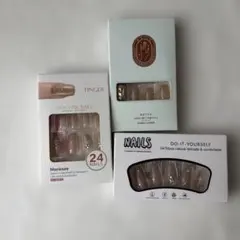 【新品未使用】ネイルチップ 3箱セット