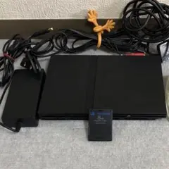 プレイステーション2 薄型　本体 クリアコントローラー