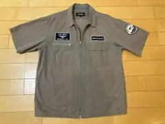 AVIREX 半袖シャツ NAS Pensacola ジップアップシャツ 古着のサムネイル