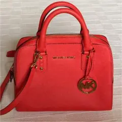 マイケルコース ハンドバッグ 赤（朱色）