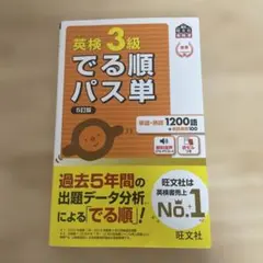 英検3級でる順パス単 : 文部科学省後援のサムネイル