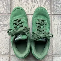 Reebok CLASSIC スエード スニーカー グリーンのサムネイル