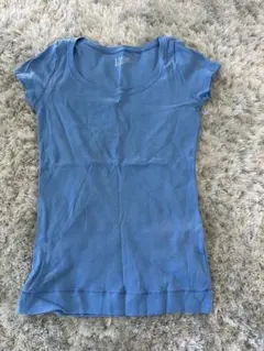 BENETTON 青 半袖 Tシャツ 難あり