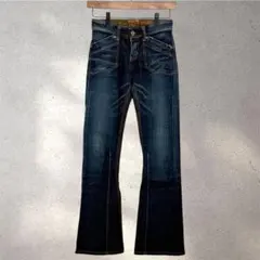 【ミスエドウィン】503/25×32/フレアパンツ/デニム/インディゴブルー