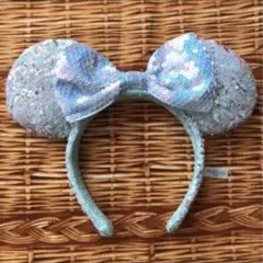 【美品】 ミニー スパンコール カチューシャ