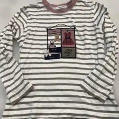 familiar ストライプ長袖カットソー 130㎝