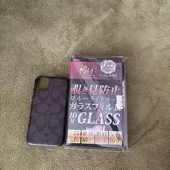 中古難あり coach コーチ iPhone11 スマホケース 　フィルム付き