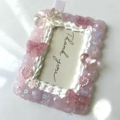 薄めのピンク・ホイップデコ・トレカケース