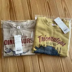 オンワード　any 恐竜　長袖　ロンT トレーナー　2枚セット110