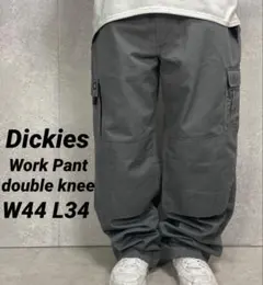 ディッキーズ　ワークパンツ　ダブルニー　グレー　ビックサイズ　W44 L34