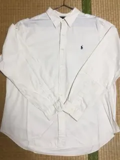 激レア　RALPH LAUREN ボタンダウン BD ベージュ　ミルクアイボリー