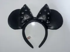 スタッズ付き黒カチューシャ ディズニー