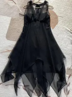 ブラックドレス　グリッター　結婚式　披露宴　パーティー