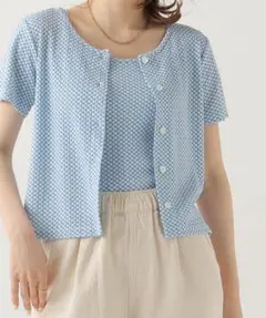 Ray Cassin ギンガムチェック アンサンブル セット 水色