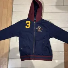 【Polo Ralph Lauren】パーカー ネイビー/ボルドー サイズ140