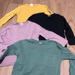 ZARA ロンT 無地　４枚セット　104 110