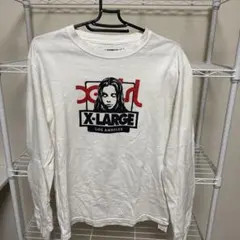 X-LARGE x xgirl ホワイト長袖Tシャツ