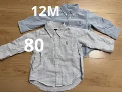 ラルフローレン　長袖シャツ　80cm 12M