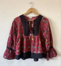 FREAK'S STORE 花柄 インド綿 長袖 トップス