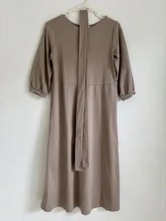 【値下げ】MILK TEA 授乳服　ワンピース　ベージュ　フリーサイズ