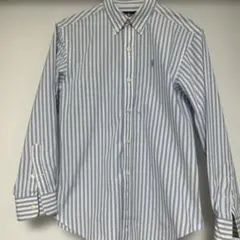 Ralph Lauren 青白ストライプ 長袖シャツ 150