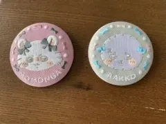 ちいかわ　刺繍缶バッチビスケット2 モモンガ、ラッコセット