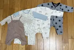 男の子　カバーオール ４着セット　70.70〜80