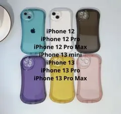 iPhone 12 13 mini 用 スマホケース くびれ 透明感 かわいい