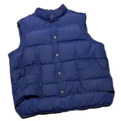 80s L.L.Bean エルエルビーン ダウンベスト ダークブルー USA製