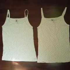 プチバトー　キャミソール　２枚