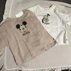 futafuta レトロミッキー　Tシャツ　2枚セット　80サイズ