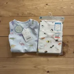 80サイズ　ロンパース　前開き　ロンパス　セット　まとめ売り　新品　タグ付き