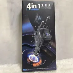 便利‼️巻き取り式カーチャージャー 4in1シガーソケット USB タイプc