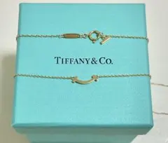 確実正規品TIFFANY&CO Tスマイルミニネックレスk18YG