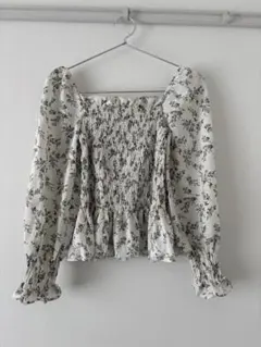 花柄 ブラウス 韓国風