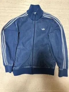 adidas デニムブルー ジャージＭサイズ