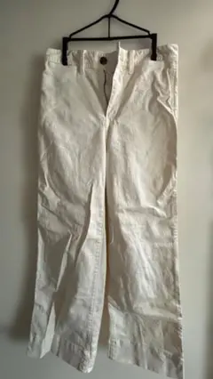 Gap パンツ　ホワイトデニム　high rise wide-leg cropのサムネイル