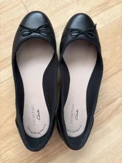 美品❣️COACH コーチ アビゲイル レザー リボン バレエシューズ 黒 箱